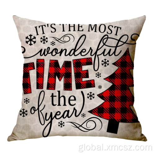 Deer Cushion Cover New Christmas Plain Style Hot-Amazon Throw Cushion Cover Supplier
